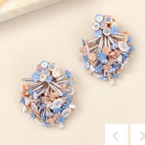 Mignonne Gavigan Nova Burst Earrings light blue